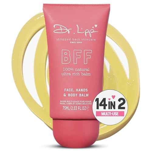 Dr. Lipp BFF Ultra Rich Balm ? 4-in-ONE Dry Skin Moisturizing Multi-Use Balm for Face, Hands, Body & any Delicate Areas ? 100% Natural Coconut Oil & Lanolin ? Fragrance & Cruelty Free