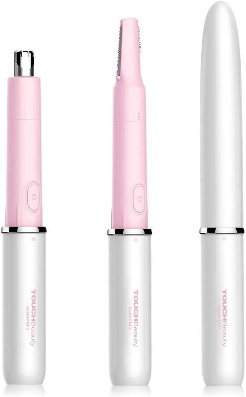 Hair Trimmer for Face, Eyebrow, Nose & Body Hair Removal - Dual Blades, Battery Powered, All-in-One Solution for Men & Women