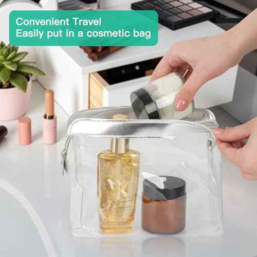 4 oz Amber Round Glass Jars with Black Lids 24 Pack- Portable Empty Glass Containers with Inner Liners for Cosmetic, Food Storage, Body Butters, Body Butter, Candle Jars
