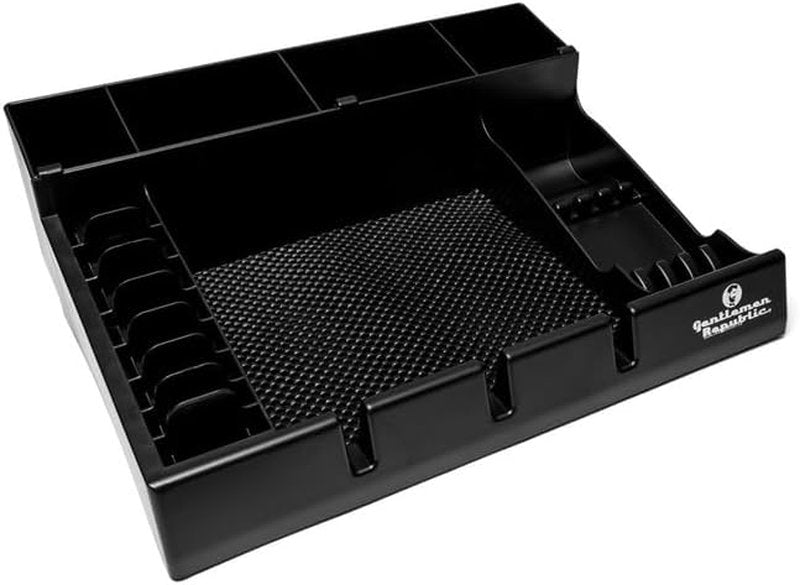 Gentlemen Republic Barber Station Organizer - Multi-Compartment Tray for Clippers & Tools | Black