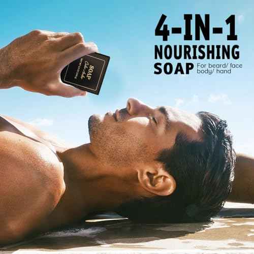 Self Care Gift Set for Men, Bath and Body Spa Gift Baskets for Men, Body & Earth Mens Cedar and Santal scented Bath Set, Father's Day Gifts