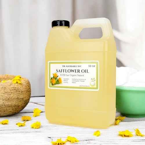 Dr Adorbale - 32 oz - Safflower Oil - 100% Pure Natural High Oleic Organic Cold Pressed