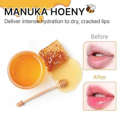 YNM Honey Lip Balm, Moisturizing Tinted Lip Balm, Sheer Color, Infused with Manuka Honey and Squalane, Hydrating, Korean Skincare, Natural Finish, LIGHT PINK, 0.1 Fl Oz