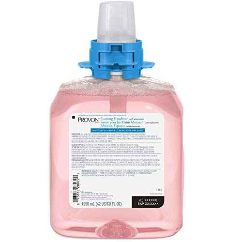 GOJO PROVON Foaming Handwash with Moisturizers Cranberry Fragrance, 1250 mL Foam Hand Soap Refill for PROVON FMX-12 Push Style Dispenser - 5185-04