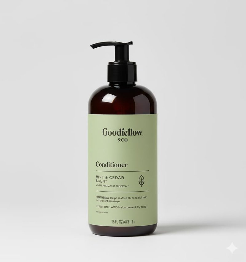 Goodfellow Conditioner And Shampoo, Moroccan Mint & Cedar Scent - Warm, Aromatic & Woodsy - 16 fl oz (Bundle of 2)