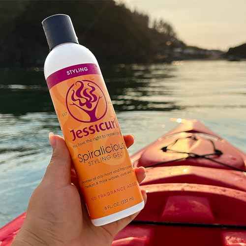 Jessicurl Spiralicious Gel, No Fragrance Added, 32 Fl oz - Curl Defining Hair Gel for Frizz Control and All Hair Types