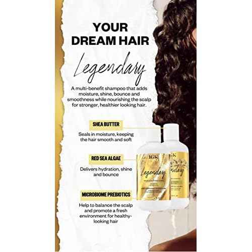 IGK LEGENDARY Dream Hair Shampoo | Healthy + Hydrated + Shine | Vegan + Cruelty Free |