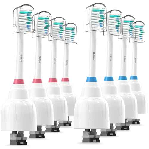 Replacement Brush Heads Compatible with Philips Sonicare, Compatible with Sonicare E Series Essence Xtreme Elite Advance and CleanCare Screw-on Electric Toothbrush, BN728, 8 Pack