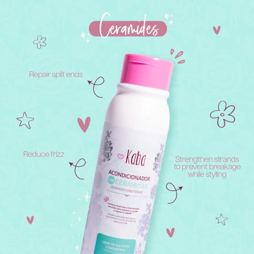 D'Luchi Kaba Ceramide Hair Conditioner For Women | Conditioner For Dry Hair, Damaged and Dehydrated | Repairs Split Ends | Frizz Control | 17oz