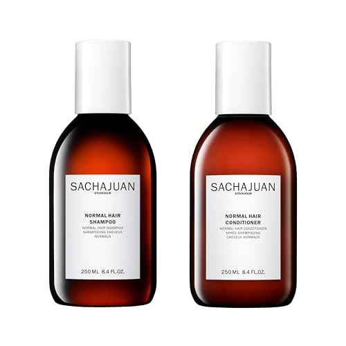 SACHAJUAN Normal Hair Shampoo and Conditioner Set | Ocean Silk Technology for Everyday Cleansing, Volume & Shine | Lightweight Hydration & Detangling | Vegan & Paraben-Free | Set of 2