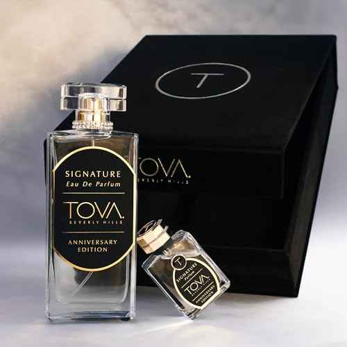Tova Signature Anniversary Fragrance Set ? Fresh Woody Scent ? Long-Lasting Eau de Parfum for Women ? Bergamot Jasmine Musk ? USA-Made & Cruelty-Free ? 3.4 fl oz + 0.5 fl oz