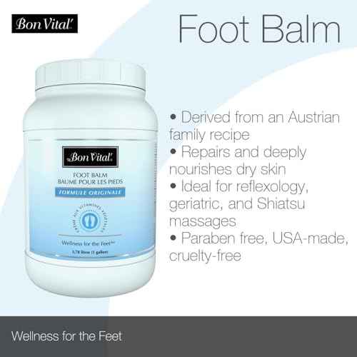 Bon Vital Foot Balm for Dry, Cracked Heels and Foot Repair