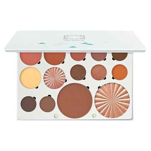OFRA Pro Palette Boho - 4-in-1 Full Face Makeup Palette with Blush, Eyeshadows, Highlighter, Bronzer, Banana Powder - Powder Makeup Palette with an Mirror - Travel-Friendly & Cruelty-Free
