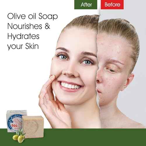 Dusza Premium Olive Oil Soap Bar? 2 Bars Traditional Nablusi| Castle Unscented Organic Hypoallergenic Cleanser for Face, Body, Hands Imported from Palestine