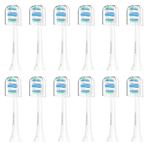 Replacement Toothbrush Heads for Philips Sonicare Replacement Heads, Electric Replacement Brush Head Compatible with Phillips Sonicare Electric Toothbrushes, 12 Pack