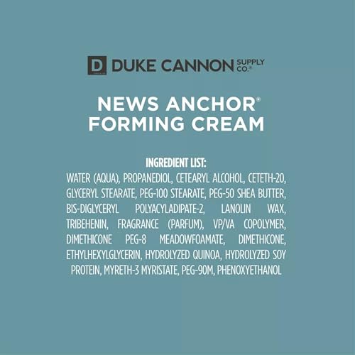 Duke Cannon Supply Co. News Anchor¢ç Forming Cream - Medium to Strong Hold, Matte Finish, 4 oz. (Pack of 2)