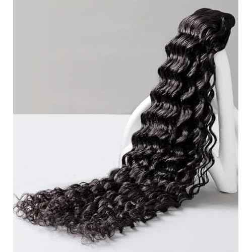 Raw Indian Human Hair Single Bundle,Triple Lifespan Than Regular Virgin Hair,In-Store Quality,Online Price! 100% Raw Indian Hair Bundles Deep Wave Raw Hair Bundles 16 Inch