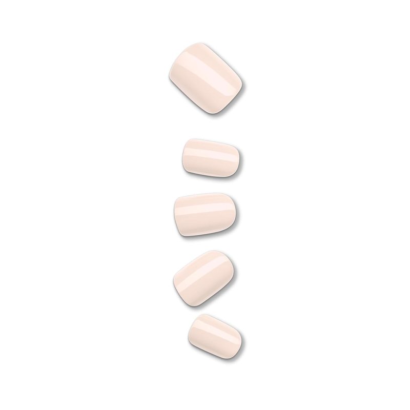 Kiss Impress No Glue Mani Press-On Nails - Point Pink Short Squoval | 30 Nails, Prep Pad & More