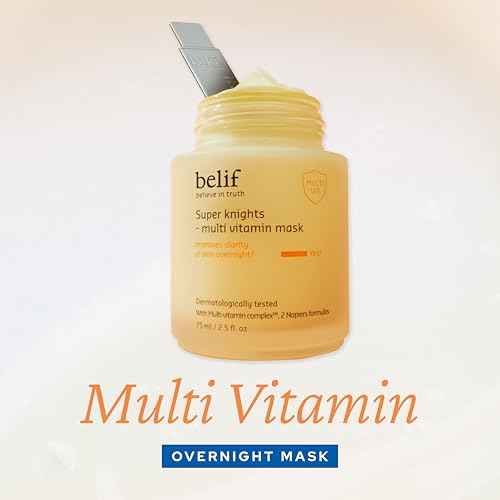 belif Vitamin C Overnight Butter Mask ? Hydrating & Rejuvenating Sleeping Mask with Multi Vitamin Complex for Plumping Dull Skin & Refining Uneven Texture, Korean Skincare, 2.5 fl.oz
