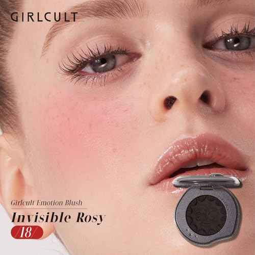 GIRLCULT Cream-to-Powder Blush ? Soft Matte Cream Blush for Natural Flush, Skin-Like Texture, Buildable Nude Glow for Cheeks (#18)