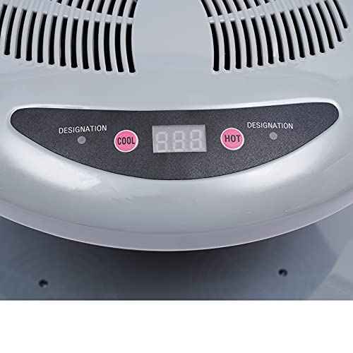 Professional Nail Dryer,400W Air Nail Fan Blower Dryer Machine with Auto Induction Warm & Cool Wind, Manicure Tool with Automatic Sensor,for Fingernail & Toenail Curing,Grey