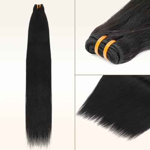 16A Raw Straight Bundles Human Hair 1 Bundle,30 Inch,Triple Lifespan,Burmese Virgin Remy Hair Extensions,No Tangle Shedding