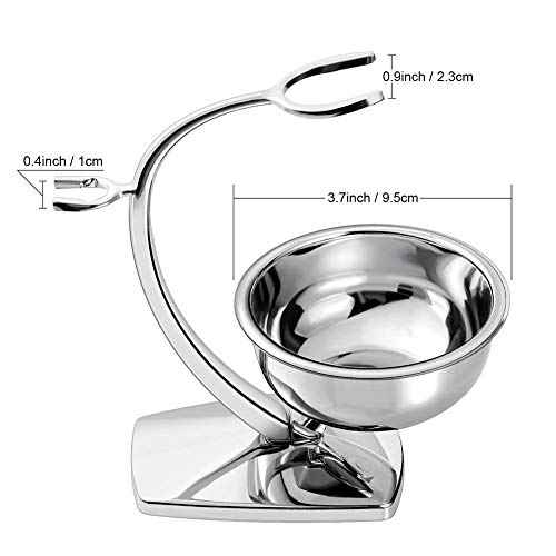 GRUTTI Shaving Kit for Men, 4 in 1 Shaving set Includes Badger Brush, Safety Mens Razor, Shaving Stand, Soap Bowl, Compatible with Fusion 5, Come with Gift Box for Boyfriend Husband Dad Fathers Day