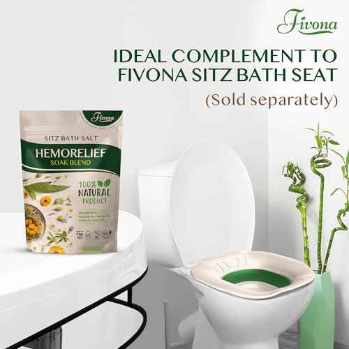 Hemorrhoid Treatment Sitz Bath Salt - Natural Soak Blend Epsom Salt with Essential Oils, Postpartum Recovery and Discomfort Relief, Perineal Care Soaking for Fissures and Bartholin Cysts - 14.1oz