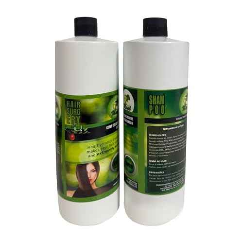 Cirugia Capilar De Celulas Madres De Manzana Con Argan (32 oz + Shampoo) Alisado Perfecto Y natural. (32oz)