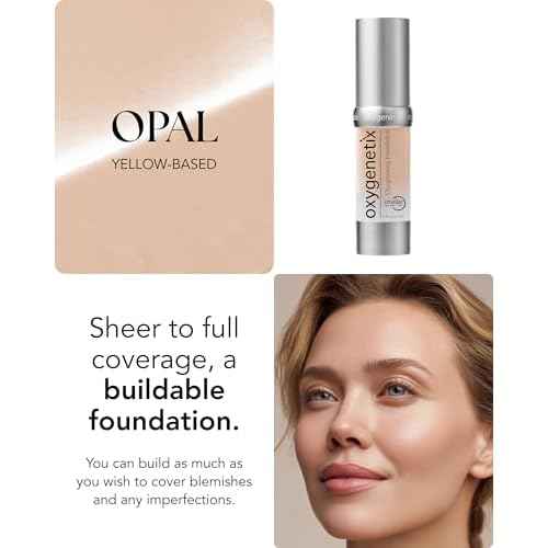 Oxygenetix Oxygenating Foundation | Breathable Makeup for Face | Buildable Coverage with Weightless Feel | Longwear Foundation for Women | Safe for Sensitive or Laser-Treated Skin
