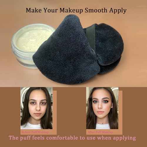 16 pcs Triangle Powder Puff Makeup Puff:Setting Powder Puff Powder Puffs for Face Powder for Loose Powder Cosmetic Foundation Makeup Sponge Beauty Blender
