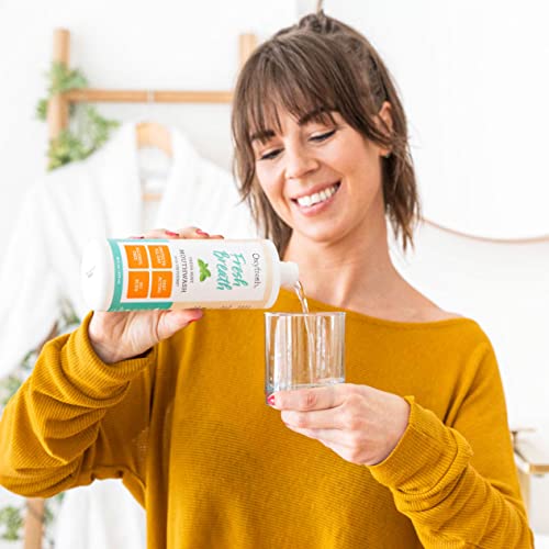 Oxyfresh Fresh Mint Flavored Mouthwash for Adults, Fresh Breath & Bad Breath Treatment ? Dentist Recommended for Long - Lasting Fresher & Healthy Gums - Alcohol & Fluoride Free - 16 Fl Oz (Pack of 3)