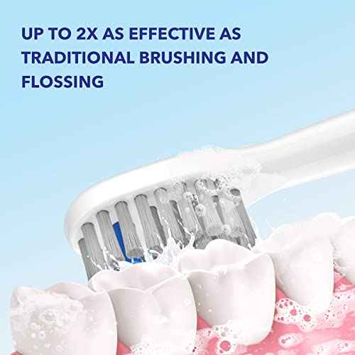 Flossing Toothbrush Head Replacement, 3 Count, Compatible with Water-pik Sonic Fusion / 2.0 SF-01, SF-02, SF03 & SF-04 (Black, Full Size(3Packs))