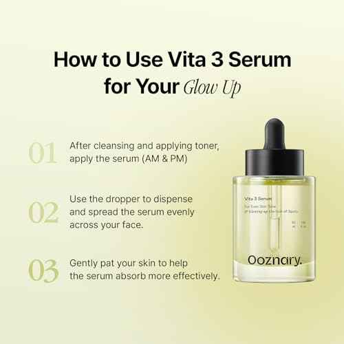Vita 3 Serum with Vitamin C Derivatives and Niacinamide plus Glutathione for Uneven Skin Tone & Dull Skin | Korean Skin care | 1.69 fl.oz 50ml