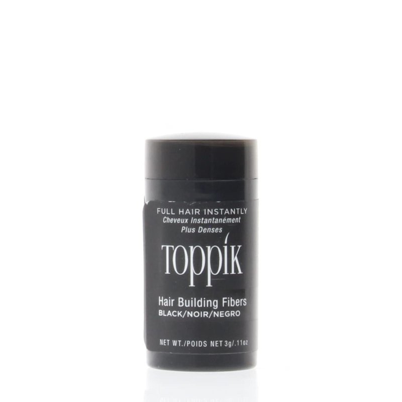 oppik Hair Building Fibers, Black, 3g Fill In Fine or Thinning Hair, Instantly Thicker, Fuller Looking, 9 Shades for Men & Women, Keratin Protein Formula
