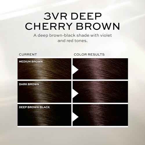 John Frieda Precision Foam Colour, Deep Cherry Brown 3VR, Full-coverage Hair Color Kit, Anti-Fade Gray Coverage, Deep Color Saturation Hair Dye, Pack of 2