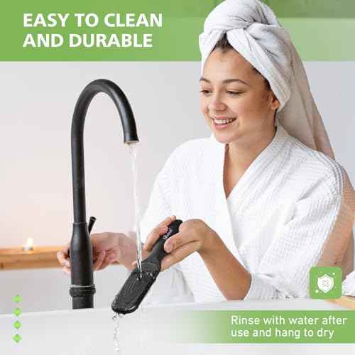BALUCA Hard Skin Remover Nano Glass Foot File - Foot Callus Remover, Durable Foot Scrubber, Dead Skin Remover, Hygienic Pedicure Tool, Long Lasting Foot Buffer, Soft Smooth Feet, Black