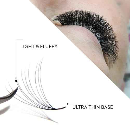 One V Salon Pro 10D Promade Loose Fans, 1000 Premade Mega Volume Lash Fans | C Curl | 0.05 mm | 8?15 mm Mixed Lengths | Thin Base, Hand-Crafted Eyelash Extensions (10D-0.05-C-Curl)