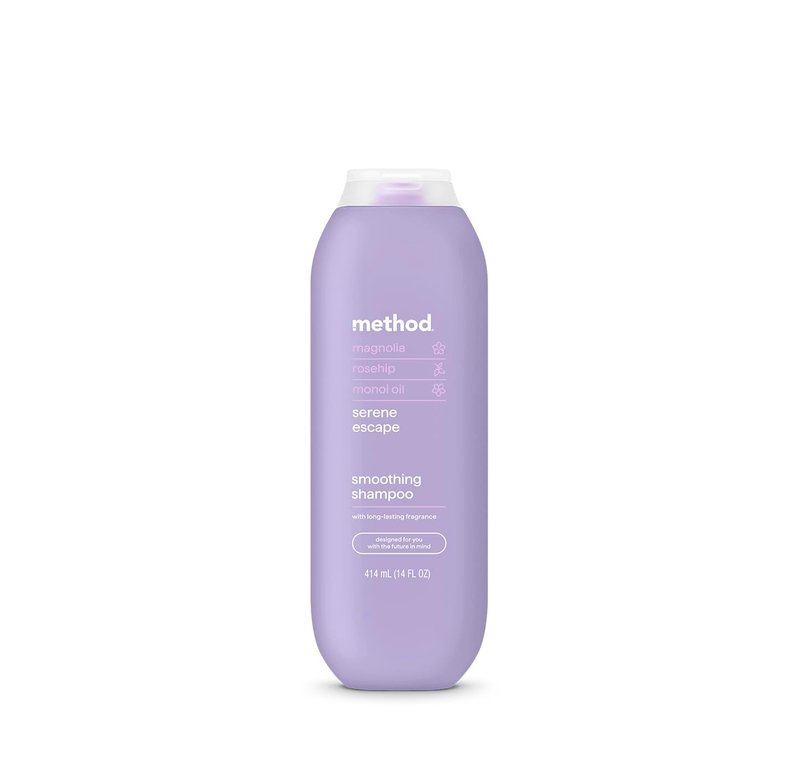 Method Smoothing Shampoo, Serene Escape – Combats Frizz, Safe for Color-Treated Hair - Sulfate-Free, Paraben-Free and Silicone-Free, 14 oz
