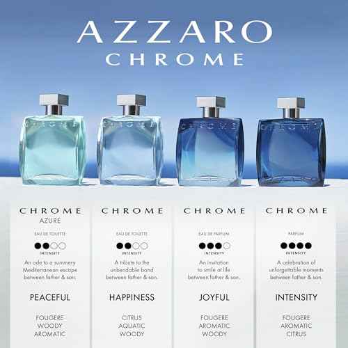 Azzaro Chrome Eau de Parfum - Fresh Aquatic Mens Cologne - Foug?re, Aromatic & Woody Fragrance - Citrus Notes of Green Mandarin - Lasting Wear - Classic Clean Scent - Luxury Perfumes for Men