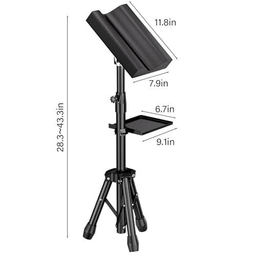 Armrest Stand with Tray Arm Leg Rest Tripod - Adjustable Height and Tilt, 180 Rotation Chair for Tattoo Studio Supplies