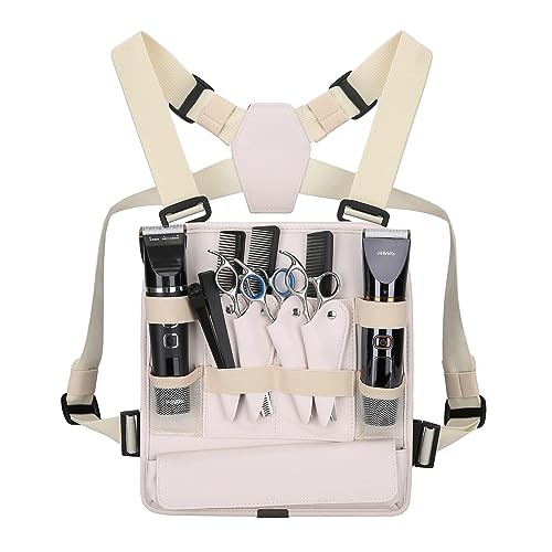 Leather Fashionable & Functional Chest Rig Bag for Barbers, Stylish Haircut Tools Storage Chest Bag for Barber