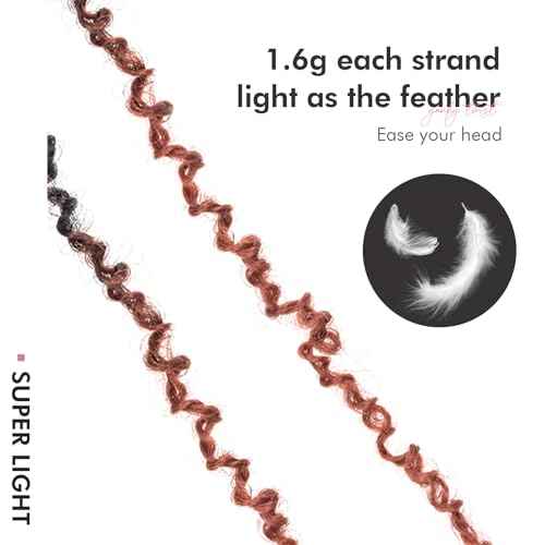 Toyotress Yanky Twist Crochet Hair - 12 Inch 2 Packs (30 Strands/Pcs) Fluffy Spring Mini Twist Short Bob Passion Twist, Ombre Ginger Pre-Looped Crochet Braids Braiding Hair (12 Inch, OT350-2P)