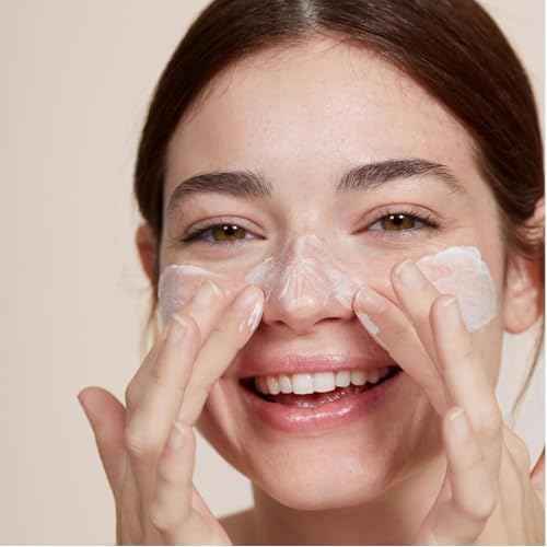 The Face Shop Rice Water Bright Rice Bran Gentle Exfoliating Cleanser - Hydrating, Moisturizing & Brightening Face Cleanser - Vegan Exfoliating Face Wash Face Scrub - Korean Skin Care Face Exfoliator