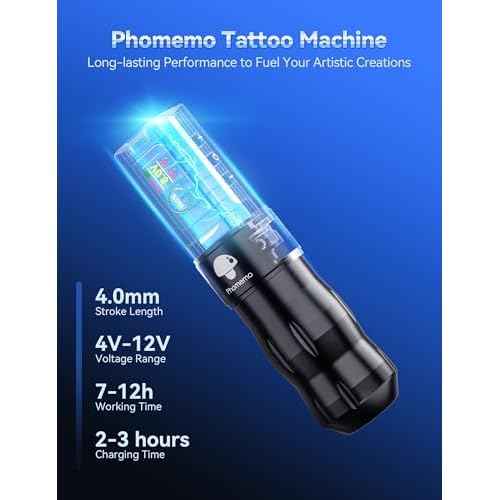 Phomemo Wireless Tattoo Gun Kit, Tattoo Machine Kit with Tattoo Power Supply, Tattoo Kit for Beginners Complete Set, Tattoo Pen Machine Kit with 20 Tattoo Cartridge Needles