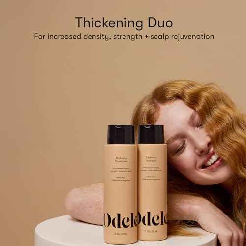 Odele Hair Thickening Shampoo and Conditioner Gift Set, Increases Density & Strength, for Straight or Wavy Hair Types, 13 Fl Oz Each (Pack of 2)