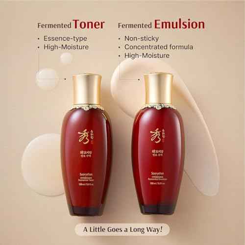 Sooryehan Hyobidam Fermented Bundle Gift Set (14fl oz) - Hyobidam Korean Skin Care Gift Set with Toner, Emulsion, Essence, Cream, Eye Cream, Mask & Foam,. Wild Ginseng Anti-Aging Hydration & Firming.