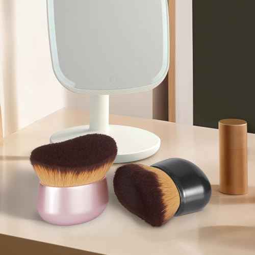 Extra Large Makeup Brush & Self Tanning Brush For Self Tanner£¬For Foundation£¬Arms And Legs makeup&Bronzer Blend, Body Makeup,Face&Back Makeup - Easy Use, Wet/Dry Use-Black