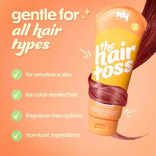 The Hair Toss Men & Women Shampoo And Conditioner Set 13.5floz/7floz - White Lily & Lemongrass - Formulated 4.5pH Moisturizing Paraben and Sulfate Free Shampoo and Conditioner Set, Hair Care Sets