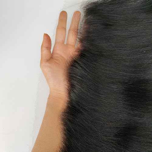 Grand Nature Frontal HD Lace Closure Only, 13x6 Frontal HD Lace, 5x5 HD Lace Closure Body Wave, Straight 4x4 Closure, 13x4 Lace Frontal HD Lace (Straight, 16"-13x6 Frontal)